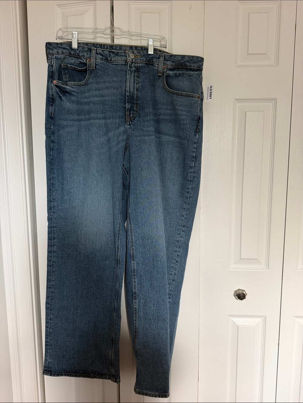 Old Navy Blue Straight-Leg Women's Jeans